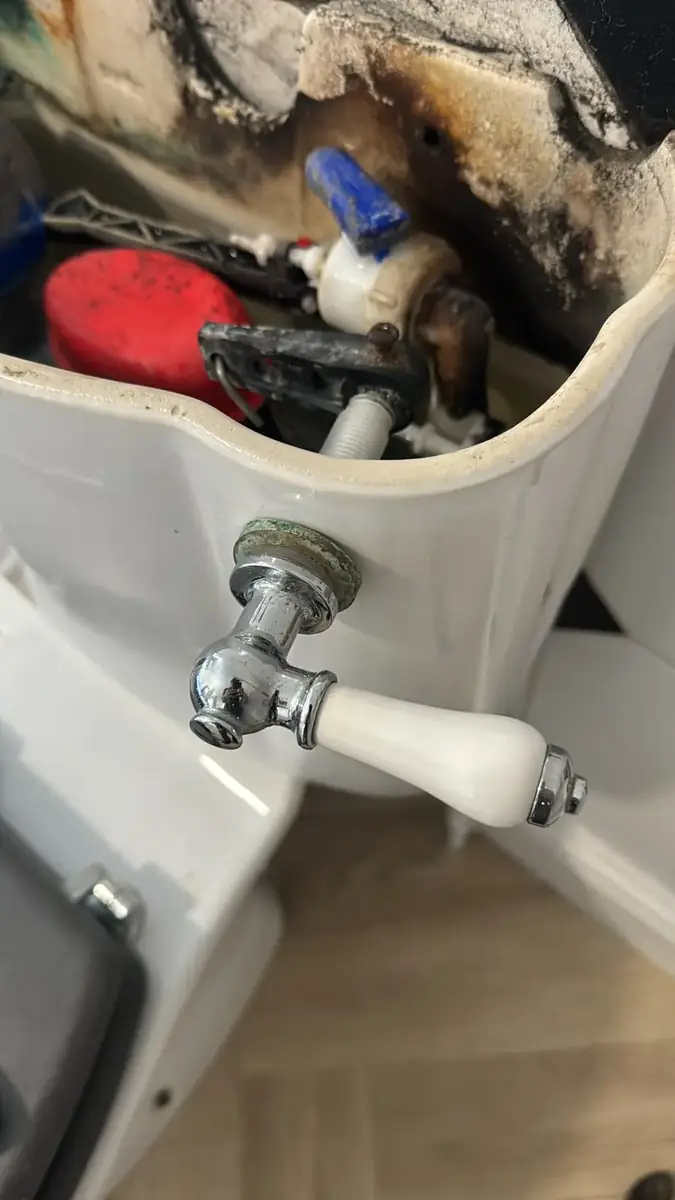 Traditional cistern with the lid removed